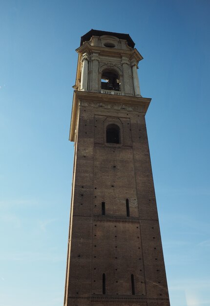 Campanário da catedral em torino