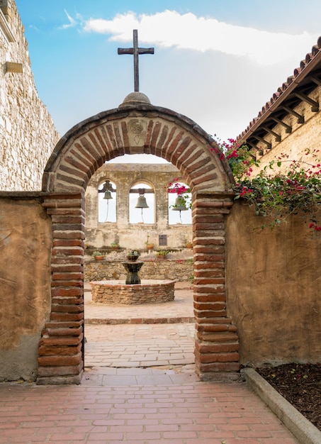 Campanario en la misión de San Juan Capistrano