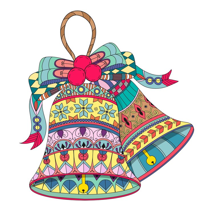 Foto las campanas decorativas de navidad png fondo transparente