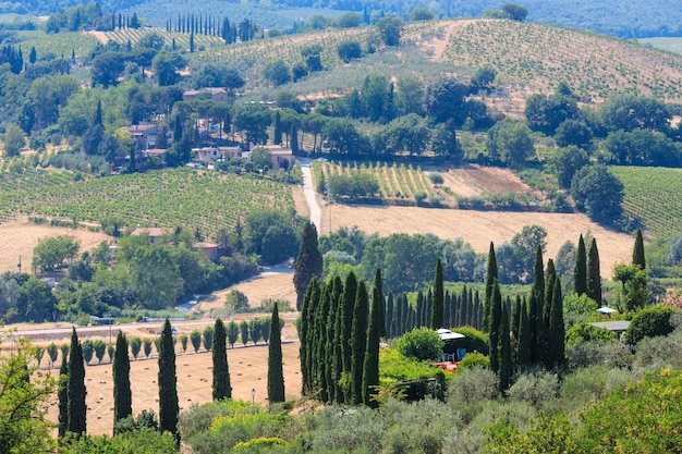 Campiña toscana San Gimignano Italia