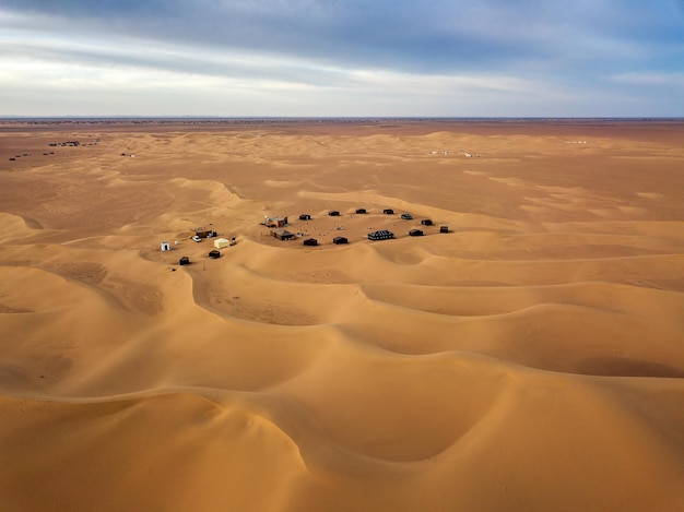 Camping en el desierto del Sahara África