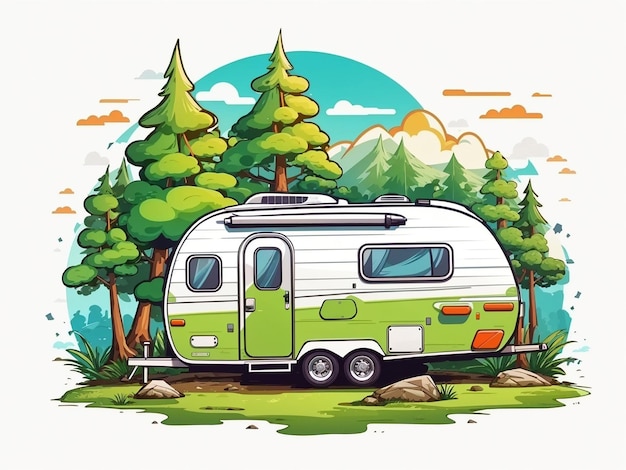 Camping-Vektorgrafiken