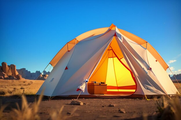 Camping-Zelt im Freien, Freizeit, Entspannung, Reise, Werkzeug, Überleben auf dem Feld, Ruhe, Hintergrund, Tapeten