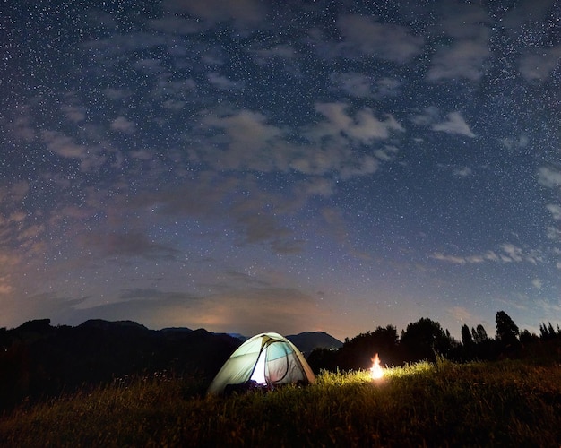 Campingplatz unter den Sternen