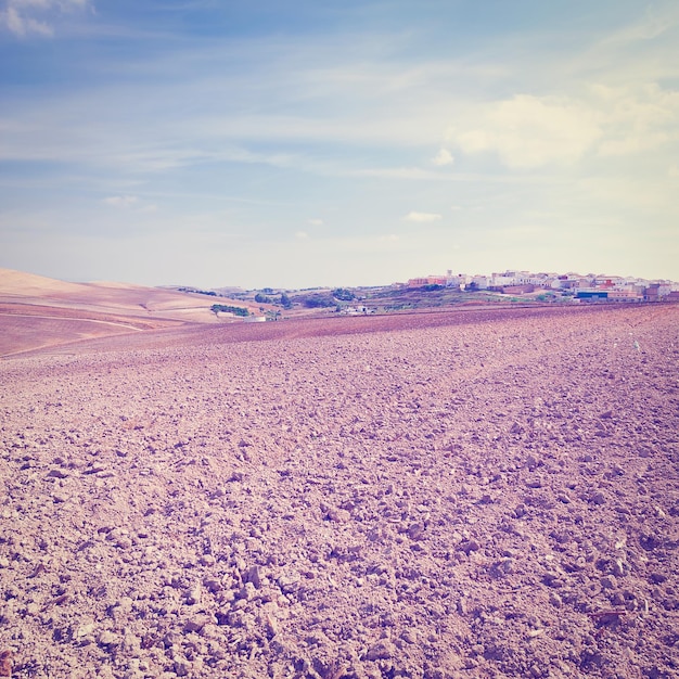 Foto campo arado