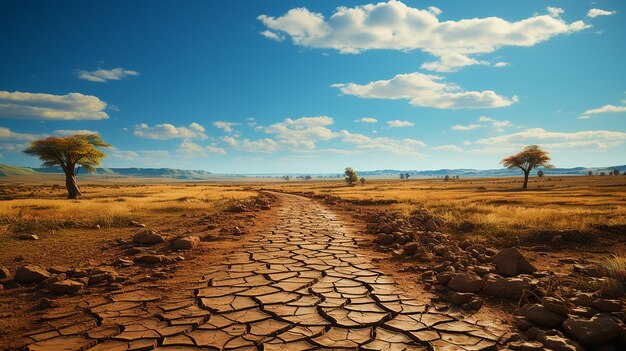 Un campo azotado por la sequía