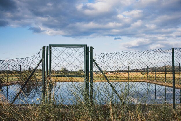 Foto campo contra o céu