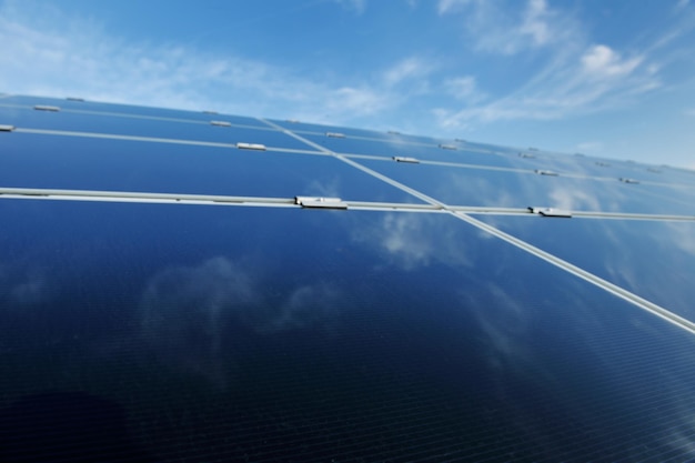 campo de energia eco renovável do painel solar