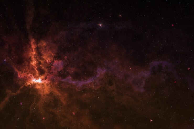 Foto campo de estrelas de alta definição, espaço colorido do céu noturno. nebulosa e galáxias no espaço. fundo do conceito de astronomia.