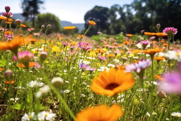 campo de flores