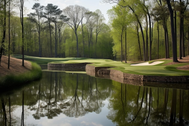 Campo de golfe natureza rio Gerar Ai