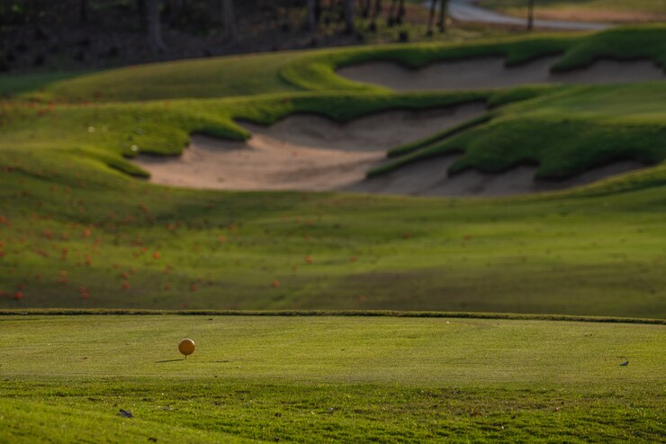 campo de golfe paisagem de verão