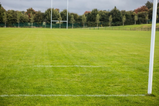 Campo de rugby vazio