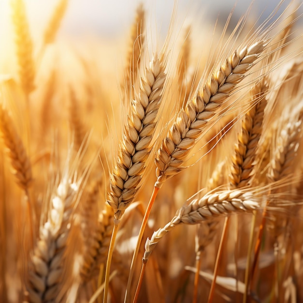 Campo de trigo ao sol