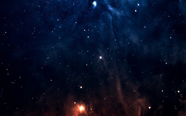 Campo estelar en el espacio profundo a muchos años luz de la Tierra. Elementos de esta imagen proporcionada por la NASA