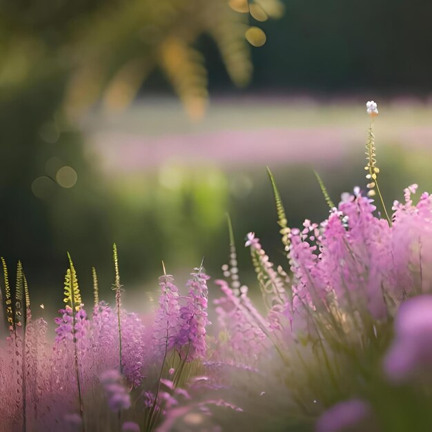 Campo de flores de lavanda