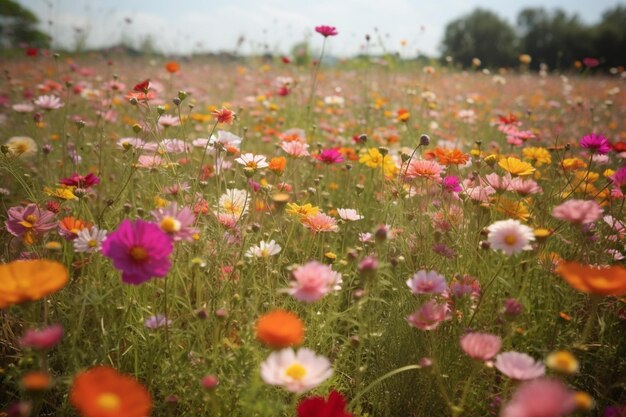 campo de flores