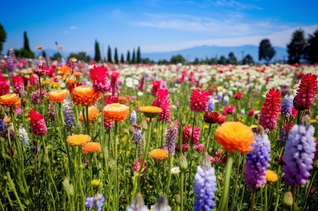 campo de flores