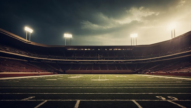 Un campo de fútbol americano