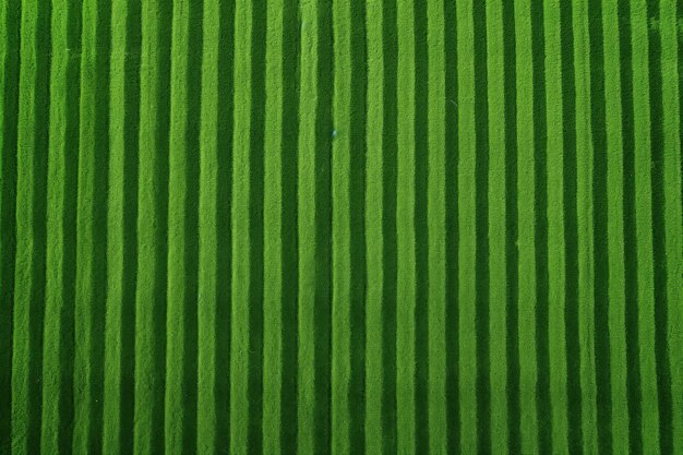 Campo de fútbol de rayas verdes visto desde arriba