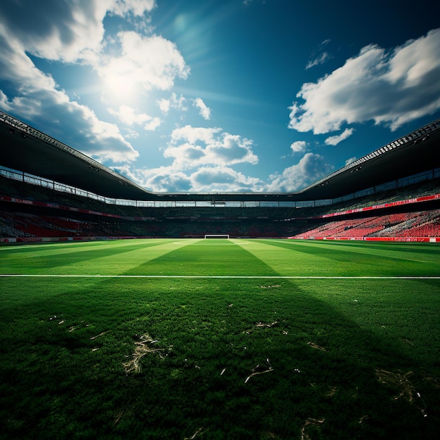 campo de fútbol ultra realista