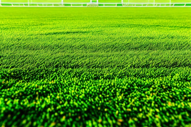 un campo de fútbol verde y exuberante