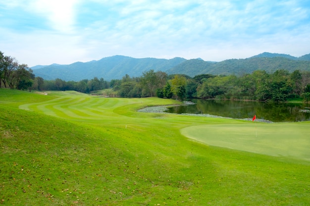 Foto campo de golf paisaje