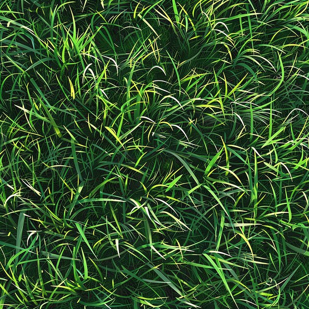 un campo de hierba con la hierba verde en el fondo