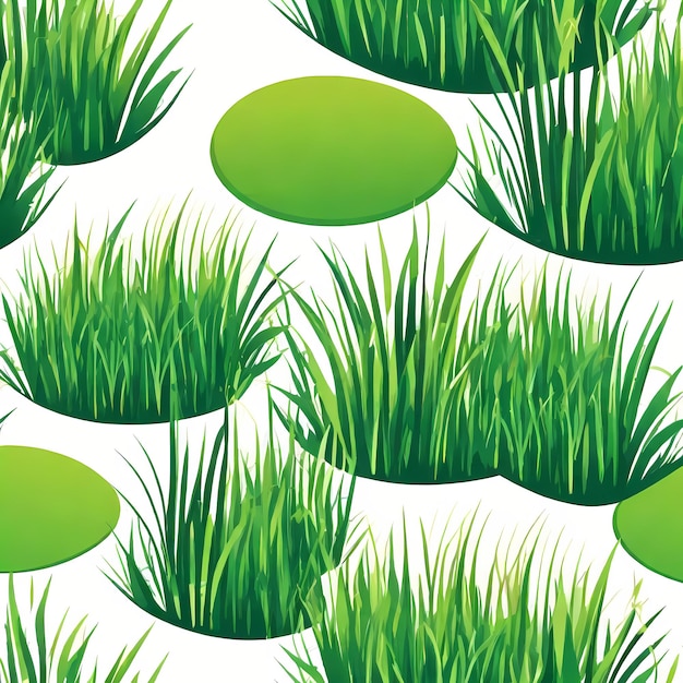 Campo de hierba verde vibrante