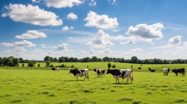 Campo de pastos para vacas