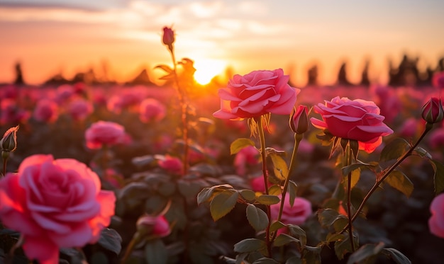 Foto el campo de las rosas