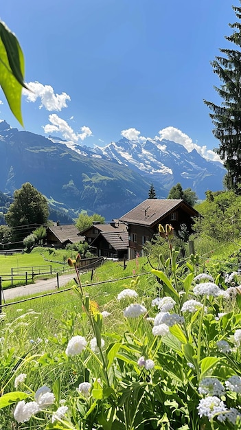 Foto el campo de suiza