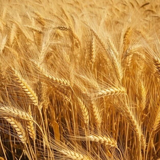 Foto un campo de trigo con un letrero que dice trigo en él