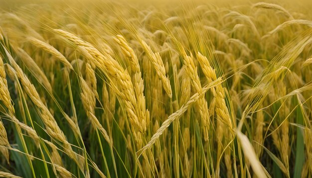 Foto el campo de trigo en el viento