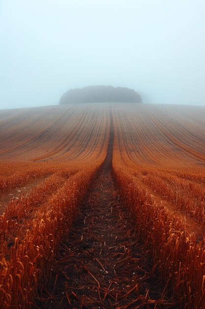 Foto un campo de trigo