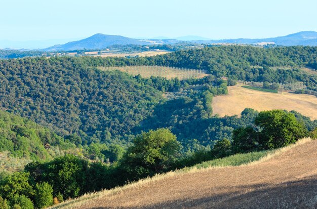 Campo de verano Montepulciano Italia