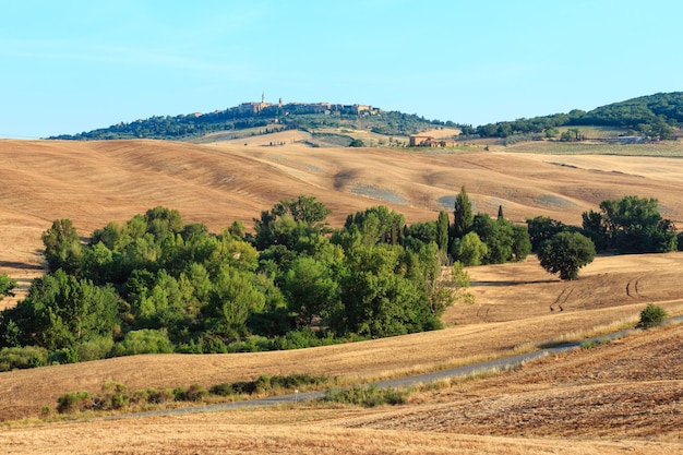 Campo de verano Montepulciano Italia