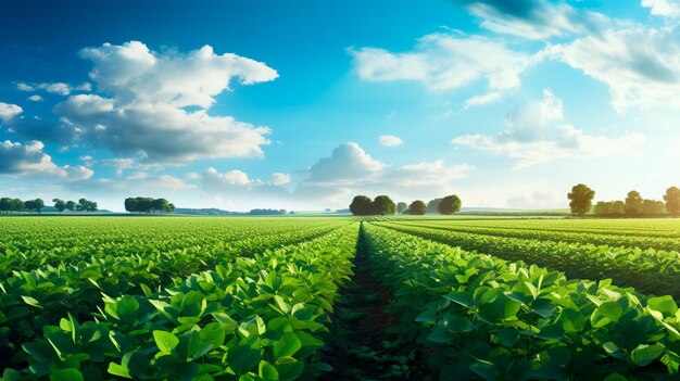 Foto campo verde de vegetación