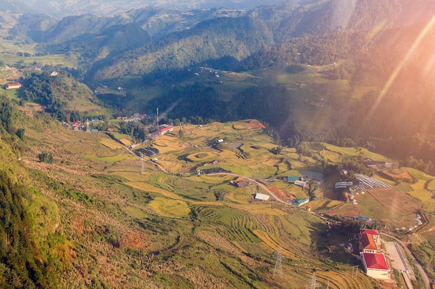 Campos de arroz en el noroeste de Vietnam