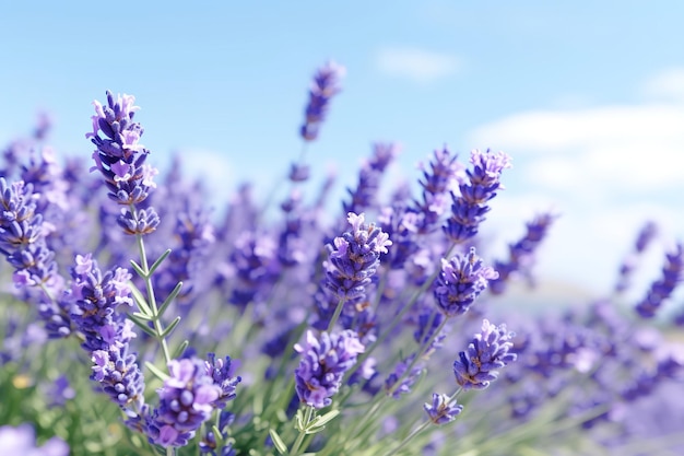 Campos de lavanda em plena floração