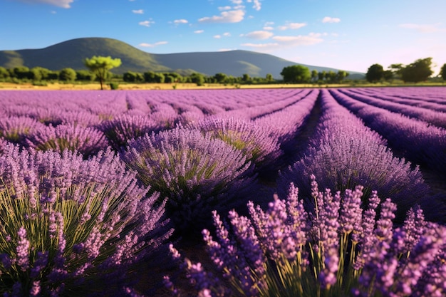 Campos de lavanda na Provença, França