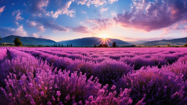 Campos de lavanda na Provença