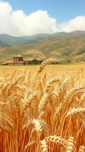 Campos dorados de trigo listos para la cosecha