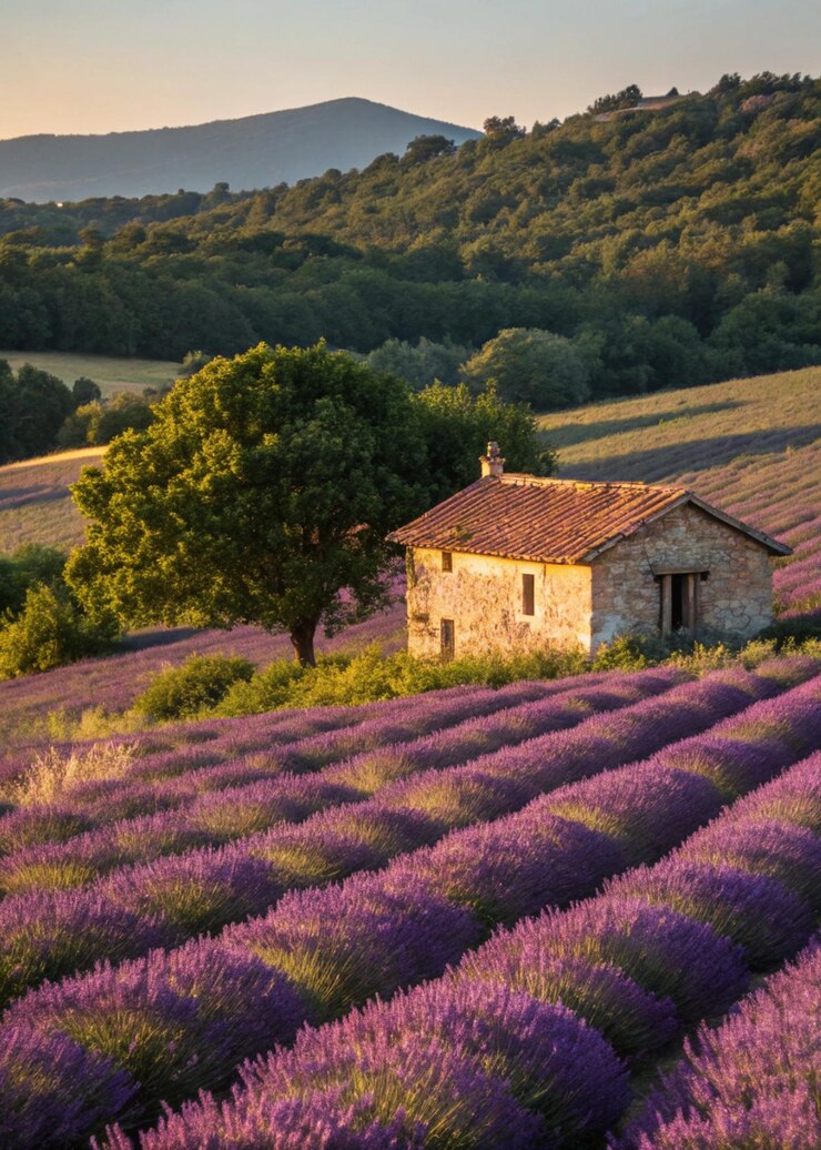 Campos de lavanda de la Provenza