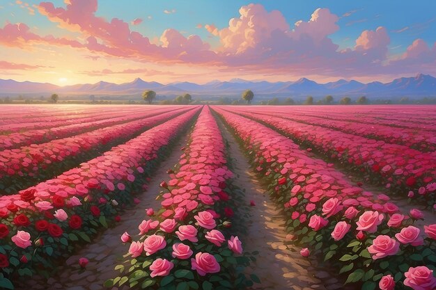 Los campos de rosas para siempre