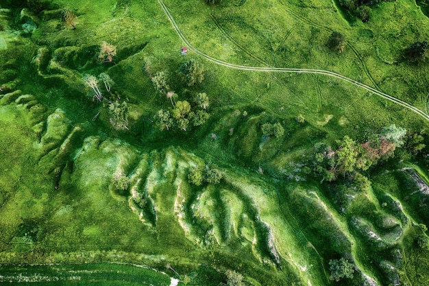 Campos verdes desde arriba