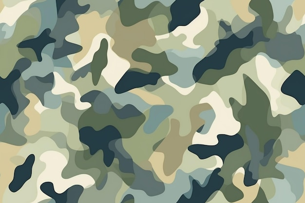 Camuflaje Seamless Pattern Ai generativo