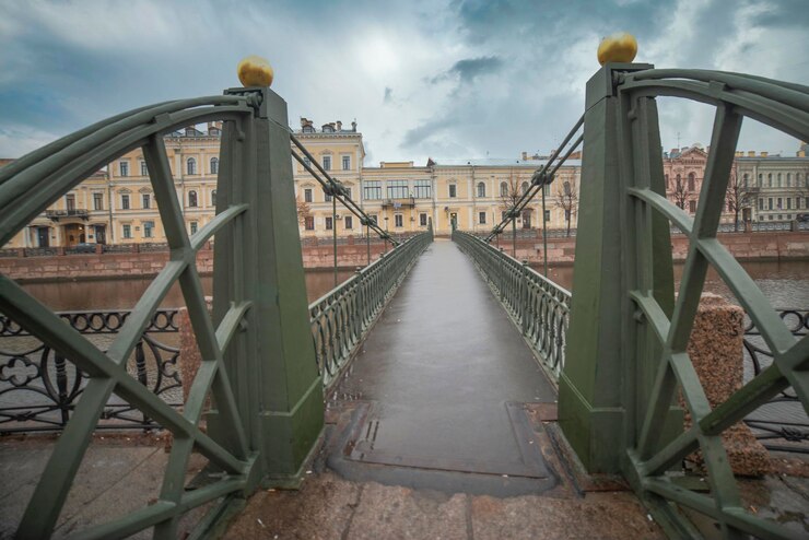 Foto canais fluviais de são petersburgo