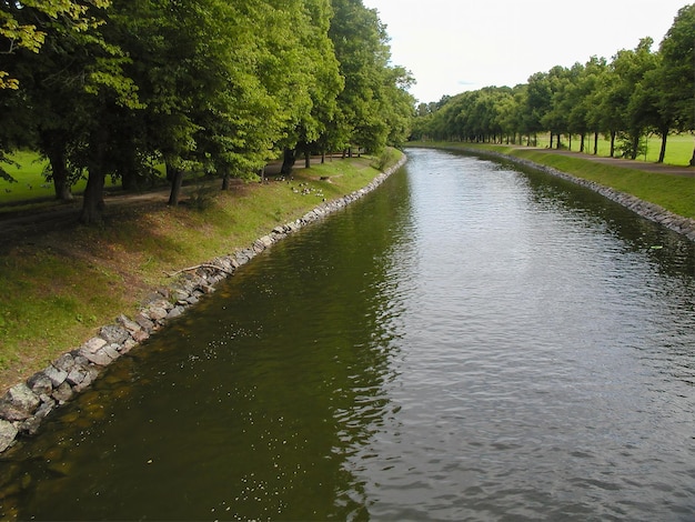 Canal de água perto de Estocolmo