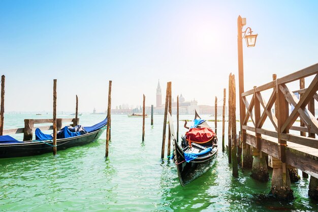 Canal Grande und Gondeln in Venedig, Italien